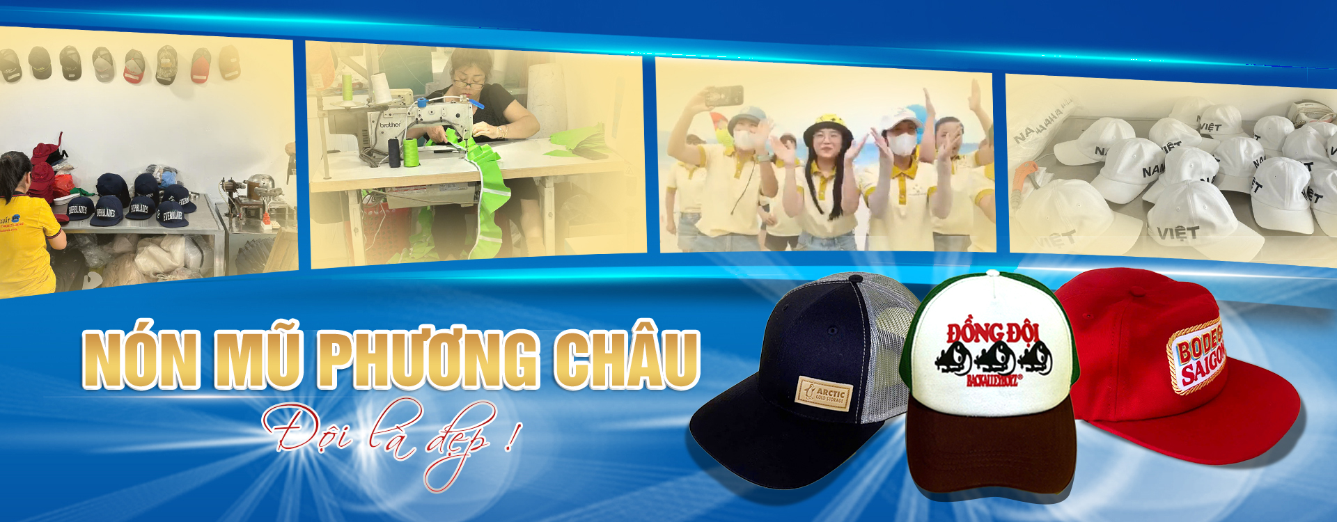 NÓN MŨ PHƯƠNG CHÂU<br>CÔNG TY TNHH SẢN XUẤT PHƯƠNG CHÂU